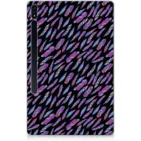 B2Ctelecom Samsung Galaxy Tab S7 Plus | S8 Plus Hippe Hoes Feathers Color