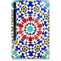B2Ctelecom Samsung Galaxy Tab S7 Plus | S8 Plus Tablet Back Cover Mozaïek