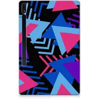 B2Ctelecom Samsung Galaxy Tab S7 Plus | S8 Plus Back Cover Funky Triangle