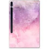 B2Ctelecom Tablethoes Samsung Galaxy Tab S7 Plus | S8 Plus Pink Purple Paint