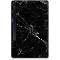B2Ctelecom Samsung Galaxy Tab S7 Plus | S8 Plus Tablet Back Cover Marmer Zwart - Origineel Cadeau Vader