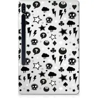 B2Ctelecom Tablet BackCover Samsung Galaxy Tab S7 Plus | S8 Plus Silver Punk