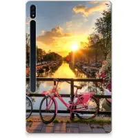 B2Ctelecom Samsung Galaxy Tab S7 Plus | S8 Plus Hip Hoesje Amsterdamse Grachten