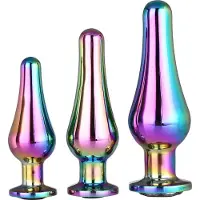 Dream Toys - 3-delige set naadloze buttplugs met siersteen