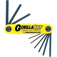 Bondhus GorillaGrip Inbussleutelset 9-Delig Engelse Maten 5/64-1/4" - 712589