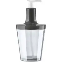 Koziol Zeepdispenser Koziol Flow Deep Grey Crystal Clear
