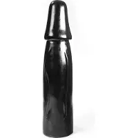 Dark Crystal XXL Anaal Dildo 33 x 8,5 cm - zwart