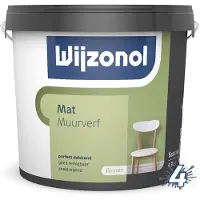 Wijzonol Muurverf Mat 2,5 LTR - Donkere Kleur|1