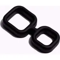 Sport Fucker - Muscle 2 Way - Siliconen Cockring of Ball Stretcher - Zwart