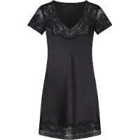 Lingadore Night Nachthemd Delicate Black | Maat: XS | Kleur: Zwart
