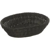 Multi Buffetmand ovaal profi line - 25x19xh6 -5 cm - Zwart - Set van 2 stuks