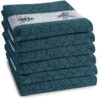 DDDDD Keukendoek Bees Petrol (set van 6)