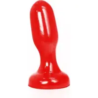 All Black ABR86 Butt Plug - Rood