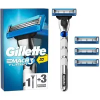 Gillette Mach3 Turbo Razor - 4 mesjes