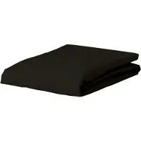 Essenza Hoeslaken The Perfect Organic Jersey Black (Jersey)-1-persoons XL (90/100 x 200/210 cm)