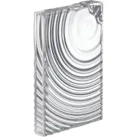 Guzzini On the Go Waterfles plat geribbeld - 0.55Ltr - Transparant