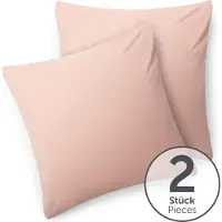 Blumtal - Set Van 2 Kussenslopen - Superzachte Premium Jersey Kussenhoes - 100% Katoen - 50 x 50 cm - Roze
