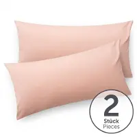 Blumtal - Set Van 2 Kussenslopen - Superzachte Premium Jersey Kussenhoes - 100% Katoen - 40 x 80 cm - Roze