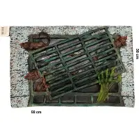 Partyproduct Halloween decoratie rubber Rat deurmat