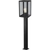 LumenXL Industriële RVS staande buitenlamp Giovanni - zwart