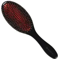 Denman Grooming Brush D81M Medium Boar + Nylon Borstel Ref.DE081M Zwart 1 St