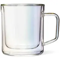 Corkcicle Servies Glas/Tas Glass Mug 355ml Double Pack Clear