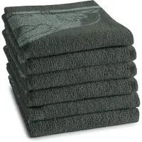 DDDDD Keukendoek Birdy Green 6st Groen groen Katoen Thee- en keukendoek