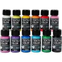 Creativ Company Textile Color Solid Set 12x50 ml 12 stuks