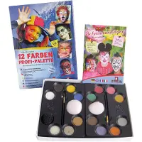 EULENSPIEGEL Schminkset 12 Kleuren 21-delig