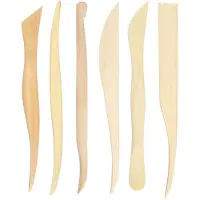 Creativ Company Gereedschapset Modelleer 15 Cm Hout Blank 6-delig