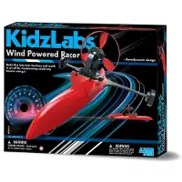 4M Kidzlabs: WIND AANGEDREVEN RACER, met gedetailleerde instructies, werkt op 4x1.5V AAA batterijen (niet inbegrepen), in doos 37,5x28,5x6,5cm, 10+