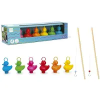 Scratch Set Van 6 Kermiseendjes - Regenboog - Met 2 Hengels - 3 Jaar