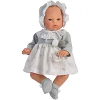 ASI Koke Grey And White Dress 36 Cm Doll Grijs Kinderen