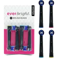 Everbright DailyClean opzetborstels zwart - 4 stuks