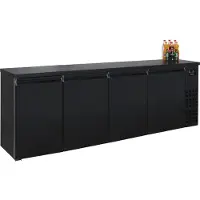 CombiSteel Barkoelkast - 680L - Zwart - -2°C/+8°C - Geforceerd - Draaideuren - 2490x550x950mm - Horeca Koelkast