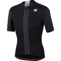 Sportful Fietsshirt Men Strike Short Sleeve Jersey Black White-XXXL