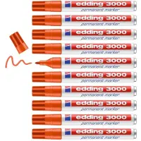 Edding Viltstift edding 3000 rond oranje 1.5-3mm | 10 stuks