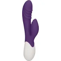 Heat Sunburst - Rechargeable Heating G-Spot Rabbit Vibrator - Paars