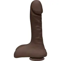 Doc Johnson Super D Realistic Ultraskyn Dildo With Balls 9 / 22 Cm Black
