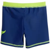 Playshoes Zwemshorts 'Krokodil' royal blue/koningsblauw / neongroen / pasteloranje