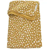 Meyco Baby Cheetah velvet ledikant deken - honey gold - 100x150cm