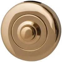 Hardbrass Beldrukker Artax rond - PVD messing