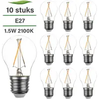 Lybardo 10 Pack E27 LED Lamp Filament Lybardo 1.5W 2100K Extra Warm