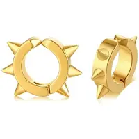 LGT JWLS LGT Jewels Ooringen Edelstaal Spike Goudkleurig