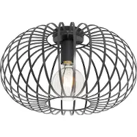 QAZQA Design plafondlamp zwart 39 cm - Johanna