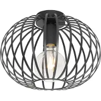 QAZQA Slimme plafondlamp zwart 30 cm incl. Wifi G95 - Johanna