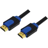 Logilink HDMI Kabel High Speed, mit Ethernet Kabel, 2,0 m zur Übertragung von Audio, Video und Ethernet Daten