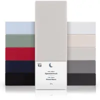 Blumtal Hoeslaken - Fitted Sheet - Jersey - Katoen - 180 x 200 x 30 cm - Maanlicht Grijs