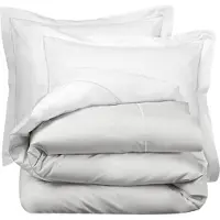 De Witte Lietaer Dekbedovertrek Bumblebee White Silver Percal-260 x 200 / 220 / 240 cm | Extra Breed