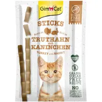 GimCat 24x Sticks Kalkoen & Konijn 4 stuks